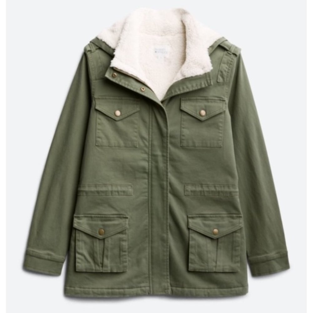 MARKET & SPRUCE Shearling Lined Cargo Jacket